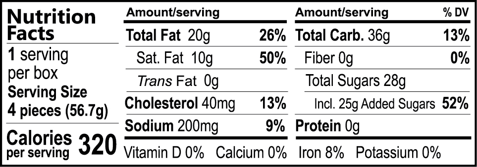 Griff's Pecan Toffee - 2oz (12 pack)